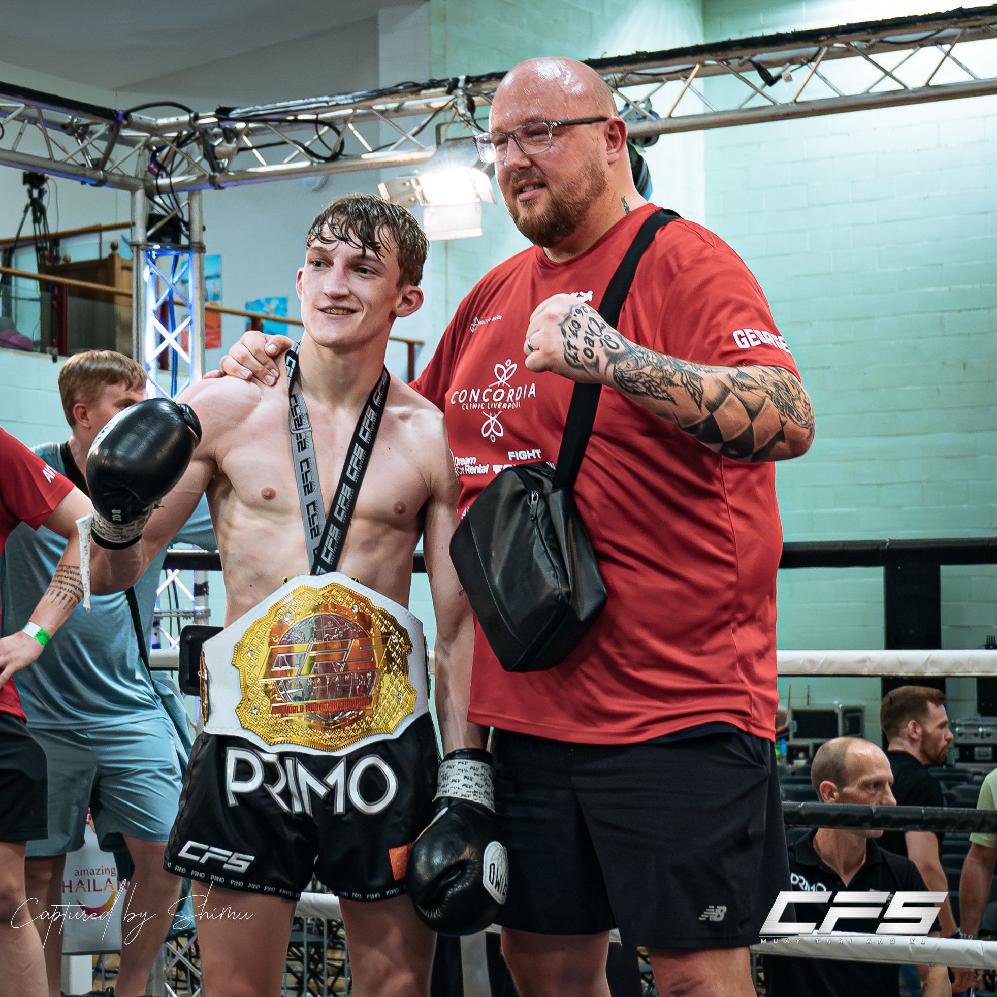 Marc Campbell in Muay Thai training session